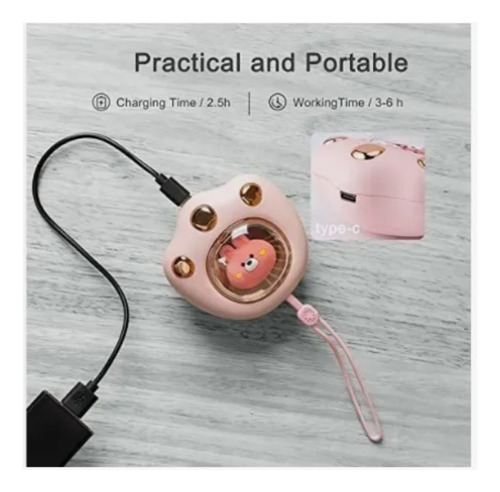 Calentador Paw Hand Warmer Rosa 5v Recargable Usb