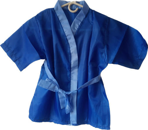 Disfraz Kimono Para Niños Azul  50 X 39