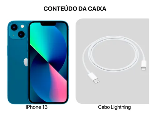 Apple iPhone 13 128gb Azul Original Menor Preço Garantia+ Nf (Novo