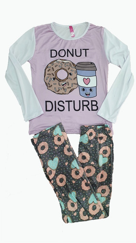 Pijama De Mujer De  Donna  Y Caffe , Pantalon Y Blusa 