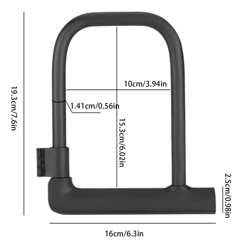 Candado En U Para Scooter Candados Seguros Para Bicicletas D