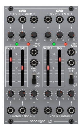 Módulo behringer 121 dual vcf Filtro Eurorack