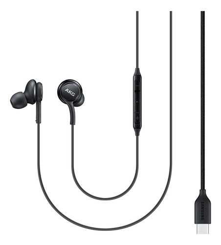 Fone Samsung Akg Usb Tipo-c Com Fio E Controles - Samsung Cor Preto
