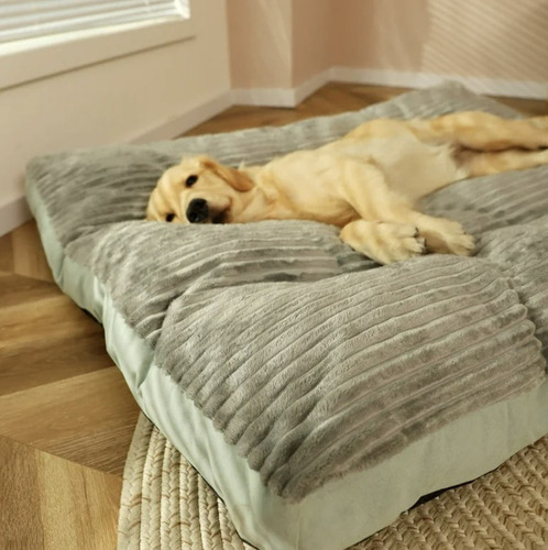 Cama Colchon Premium Con Cierre Mascotas Perros Xxl 120 Cms