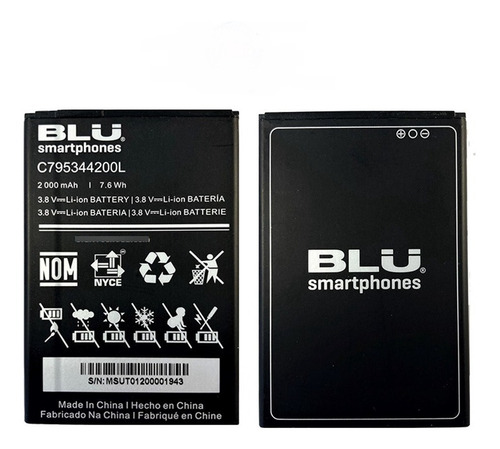 Batería Pila Blu C795344200l 2000mah 30 Dias Garantía 