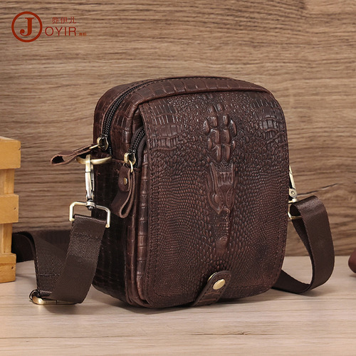 Nuevo Bolso Bandolera Con Estampado De Cocodrilo Para Hombre