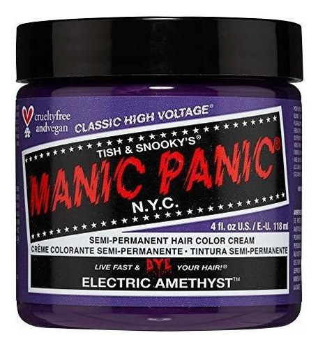 Manic Panic Eléctrica Amatista Pelo Color Crema Clásico De A