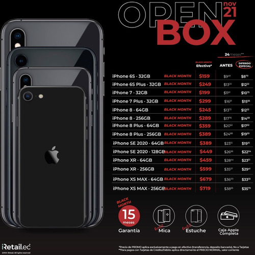 Imagen 2 de 3 de iPhone XR 64gb 128gb 256gb + Garantía 1 A Ñ O +caja Completa