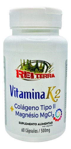 Kit 2 Vitamina K2 + Colágeno Tipo 2 + Magnesium 60 Cáps