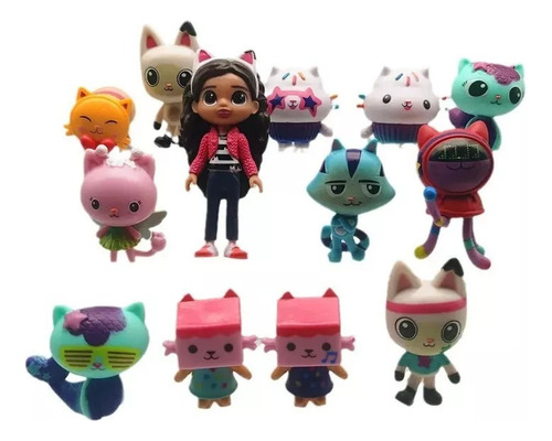 13 Personajes De Gabby Dollhouse Toy Mercat Cartoon Gaby Gi
