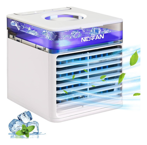 Mini Ventilador Enfriador De Aire Portátil 7 Luces Hogar