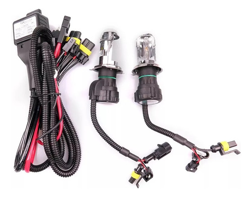 2 Pc Para Lámparas De Faros  H4 De 55w Bi-xenón Alto/bajo