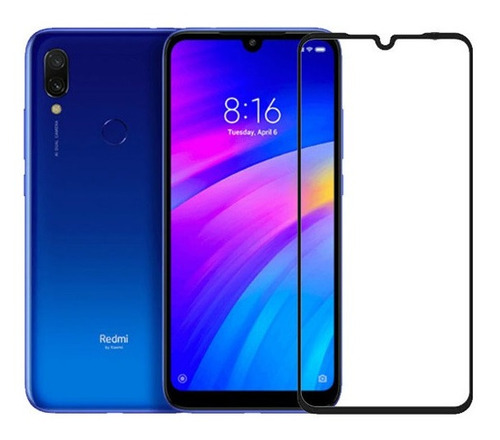 Vidrio Protector Templado Full Compatible Xiaomi Redmi 7