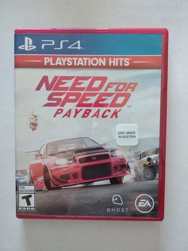 Imagen 1 de 4 de Need For Speed Payback Ps4 Juego Fisico Usado