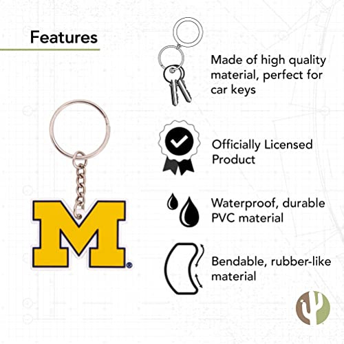 Llavero De Universidad De Michigan Wolverines Um U Of M...