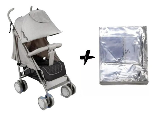 Paseador  Para Bebe Ebaby + Forro De Lluvia. Nva Colección!!