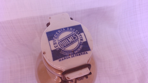 Antiguo Botellon Ceramica Cerveza Quilmes Ingles Sano 1900 S (Usado)