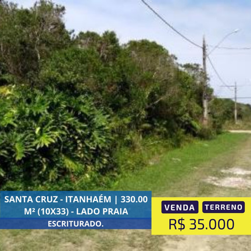 Imagem 1 de 10 de Terreno Lado Praia De 330 Mts Já Documentado Em Itanhaém Sp