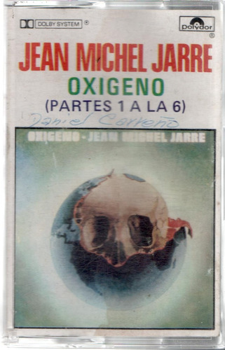 Cassette Jean Michel Jarre Oxigeno (partes 1 A La 6).