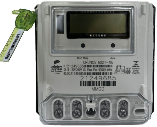 Kit 12 Medidor Energia Luz Consumo Monofásico 127/220v