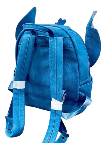 Bolsa Mochila Stitch Colgar Tirantes Orejas Dama Niña Regalo Azul Acero Stitch Orejas N/a Azul