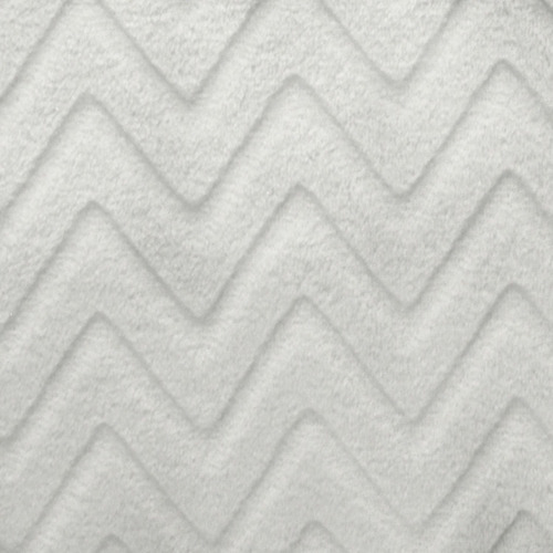 Nap Cobijita Para Bebé Súper Suave Zig Zag Blanco