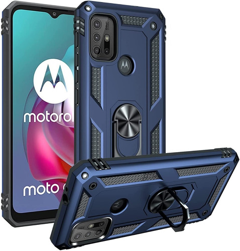 Forro Estuche Protector Para Moto G20, G30 Y G10 Anillo 360