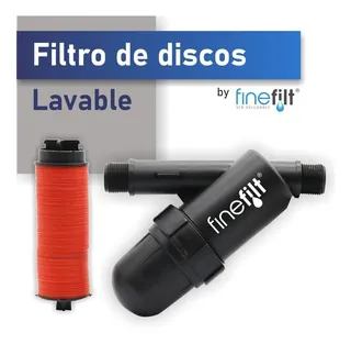 Filtro Discos Lavable Para Agua En Toda La Casa Ó Para Riego