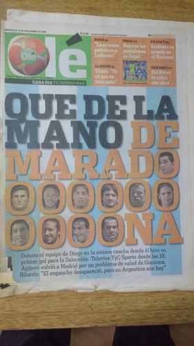  Diario Ole 4515  Diego Maradona Que De La Mano  2008
