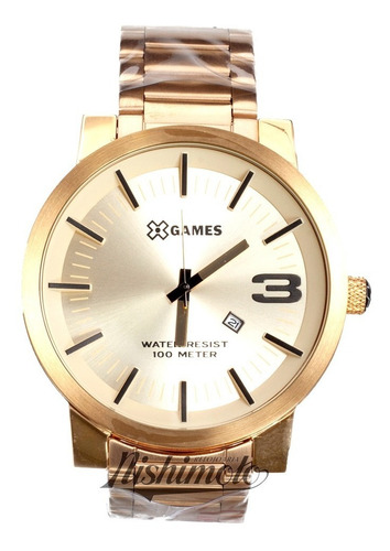 Relógio X-games Masculino Xmgs1007 C2kx Dourado Analógico