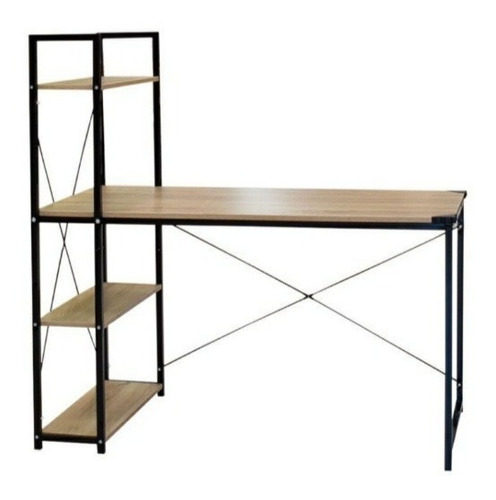 Escritorio De Melamina 120x64x120cm Madera/ Metal.