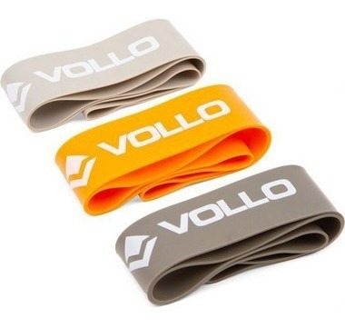 Imagem 1 de 3 de Conjunto 3 Mini Faixas De Exercicios Circulares 3cm- Vollo