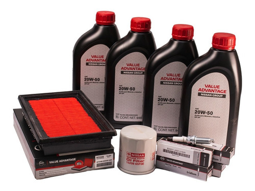 Kit De Afinacion Mayor Aceite 20w50  Nissan Tida