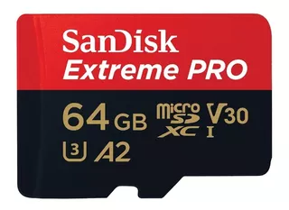 Sandisk Extreme Pro Micro Sd 64gb 200mbs C/adapter Entrega I