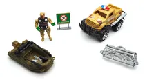 Comprar Carro Militar Lancha Militar Soldado Dotación Juguete Niños Personaje Fuerza Militar