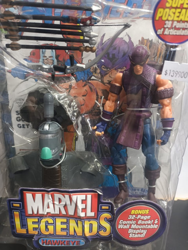 Hawkeye Con Comic Serie 7 Marvel Legends Toy Biz