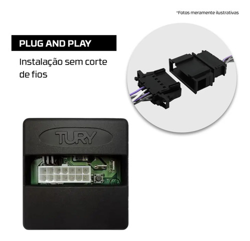 Modulo De Rebatimento Retrovisor Tury Ac10 Speed Lock
