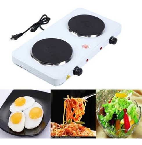 Imagen 2 de 7 de Cocina Eléctrica 2000w Cocinilla 2 Platos