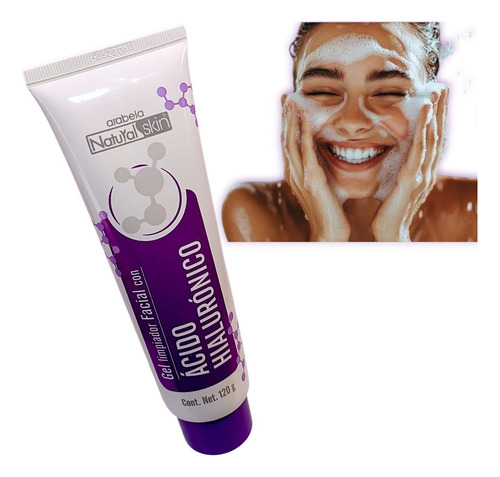 Gel De Limpieza Facial Con Acido Hialuronico Arabela 120g Mixta Día/noche