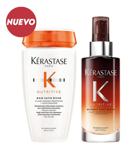 Kérastase Nutritive Bain Satin Riche + Serum Nocturno 8hr