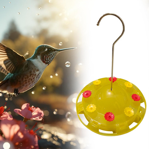 Alimentador De Colibrí Colgante Para Dispensador Amarillo