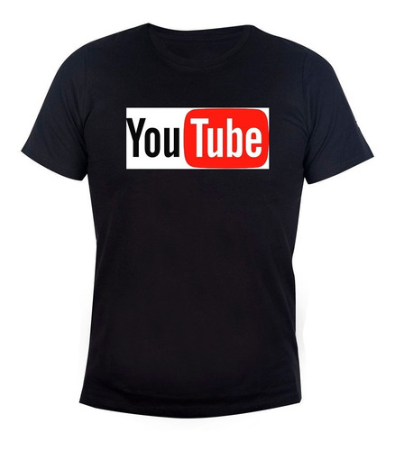 Remera De Niños Algodón Youtube Logo