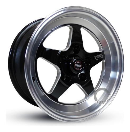 Par Roda Weld Rts 4x100/5x114 Aro 15 Kr Modelo C14 + Bicos Cor Tala 7 5x114