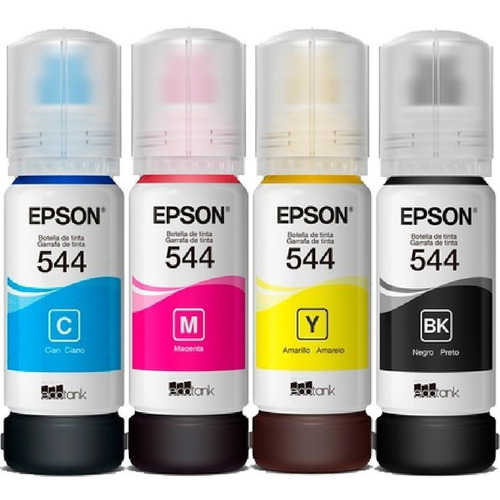Imagen 3 de 4 de Tinta Epson 544 X 4 U Original L1110 L1210 L3110 L3210 L3150
