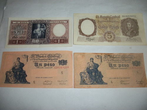 Billetes Argentinos Moneda Nacional - Coleccionables