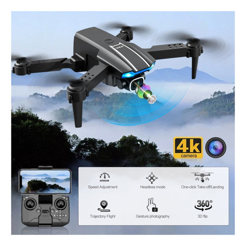 Dron Profesional Pequeño Con Cámara 4k + 2 Baterías