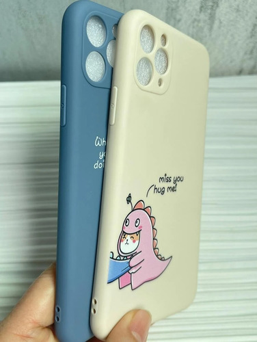 Funda De/para Celular Carcasa Para iPhone Pareja Dinosaurio
