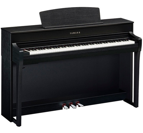 Piano Digital 88 Teclas Yamaha Clp 745b Black Cor Preto 127/220V