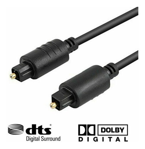 Imagen 3 de 5 de Cable Audio Digital Fibra Optica 1.5mts Calidad / Boleta