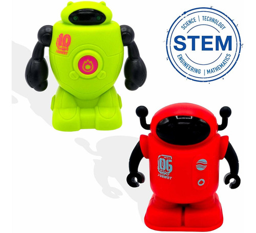 Mukikim Tracerbot Set (2 Robot Set) Mini Robot Inductivo Q